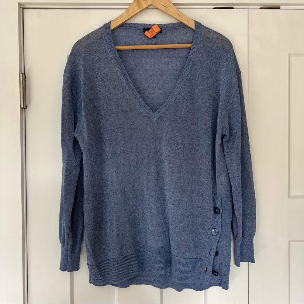 J. Crew lightweight linen-blend top